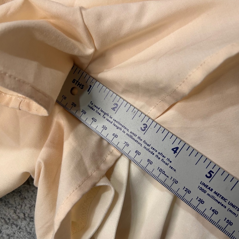 MABLE Romper Cutout‎ Pleated Medium Peach Cream Summer Chic Boho Festival - Picture 4 of 7